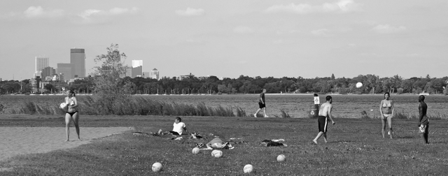 Lake Calhoun in Minneapolis 卡尔霍恩湖在明尼阿波利斯