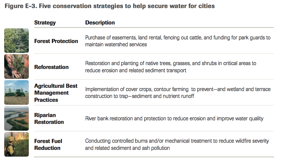 Nature Conservancy urban water conservation strategies 大自然保护协会城市节水策略
