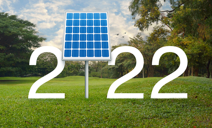 2022带有太阳能电池板