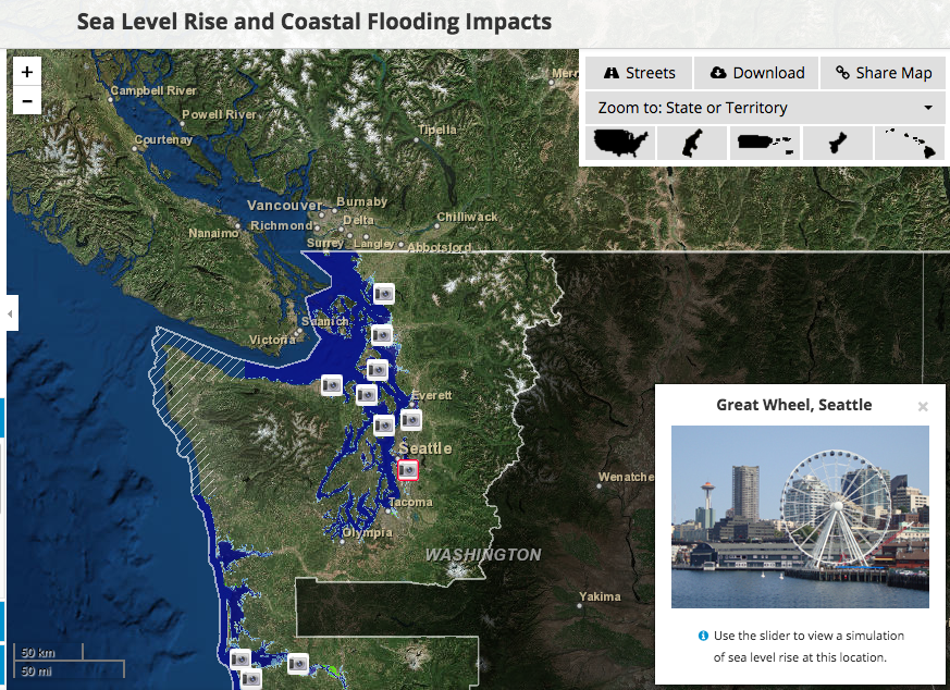 NOAA海平面上升观众