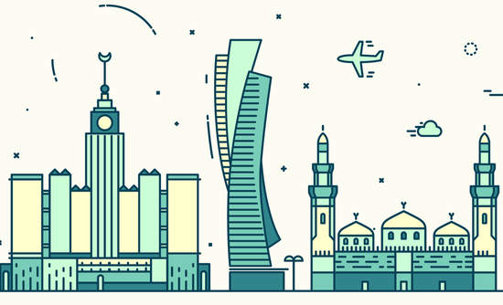 沙特建筑插图