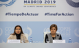 COP25总裁卡罗莱纳·施密特和联合国气候变化执行秘书埃斯皮诺萨