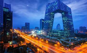 中国北京的夜晚