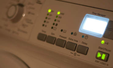 洗衣机控制面板特写